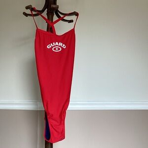 Adore Blue and Red Swimsuit